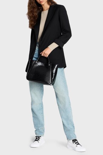 Armani Exchange Çıkarılabilir Omuz Askılı Bayan Çanta 942911 3F784 00020 SİYAH - 3