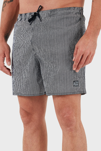 Armani Exchange Çizgili Logolu Regular Fit Erkek Mayo Short XM000829 AF13643 FB213 LACİVERT-BEYAZ - 3