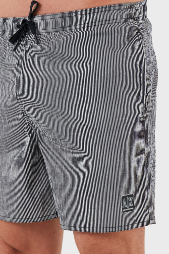 Armani Exchange Çizgili Logolu Regular Fit Erkek Mayo Short XM000829 AF13643 FB213 LACİVERT-BEYAZ - 5