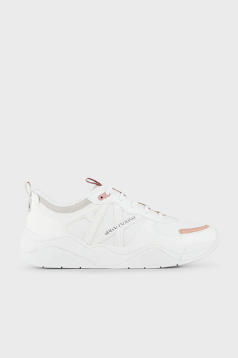 Armani Exchange Deri Sneaker Bayan Ayakkabı XDX039 XV311 K643 BEYAZ - 1