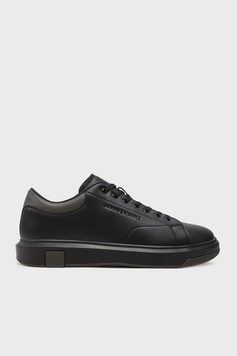 Armani Exchange Deri Sneaker Erkek Ayakkabı XUX123 XV534 U181 SİYAH - 1