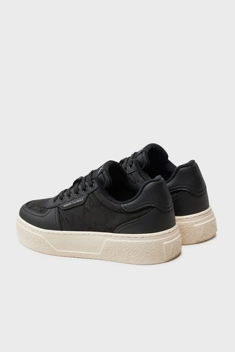 Armani Exchange Deri Sneaker Erkek Ayakkabı XUX196 XV905 00002 SİYAH - 5