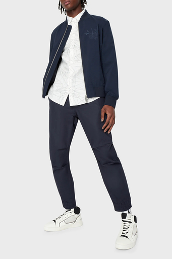 Armani Exchange Desenli % 100 Pamuk Regular Fit Erkek Gömlek 3RZC11 ZNXLZ 01EK BEYAZ - 3