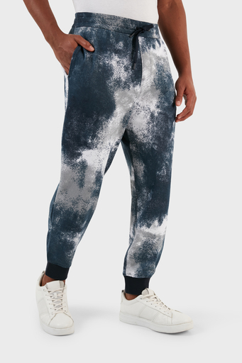 Armani Exchange Desenli Belden Bağlamalı Cepli Spor Erkek Pantolon 6RZPJK ZJDGZ 21CE BEYAZ-MAVİ - 3