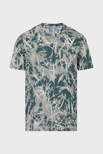 Armani Exchange Desenli Regular Fit Bisiklet Yaka % 100 Pamuk Erkek T Shirt 3RZTHU ZJ8EZ 8804 GRİ-YEŞİL - 4