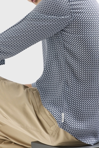 Armani Exchange Desenli Regular Fit Erkek Gömlek 3DZC48 ZNRNZ 71AZ LACİVERT - 5