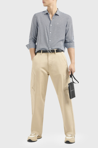 Armani Exchange Desenli Regular Fit Erkek Gömlek 3DZC48 ZNRNZ 71AZ LACİVERT - 7
