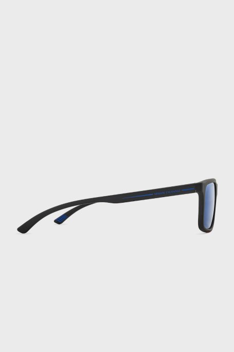 Armani Exchange Dikdörtgen Erkek Gözlük 0AX4157SU 807855 57 Mat Siyah-Koyu Mavi Ayna Mavis - 3