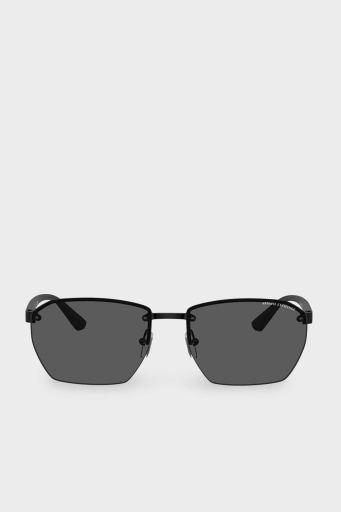 Armani Exchange Dikdörtgen Güneş Erkek Gözlük 0AX2048S 600087 59 Mat Siyah-Koyu Gri - 2