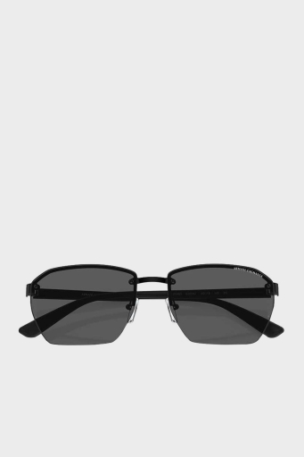 Armani Exchange Dikdörtgen Güneş Erkek Gözlük 0AX2048S 600087 59 Mat Siyah-Koyu Gri - 5
