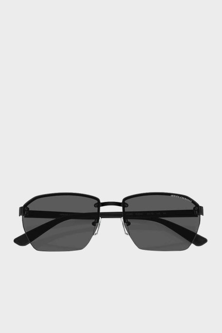 Armani Exchange Dikdörtgen Güneş Erkek Gözlük 0AX2048S 600087 59 Mat Siyah-Koyu Gri - 5