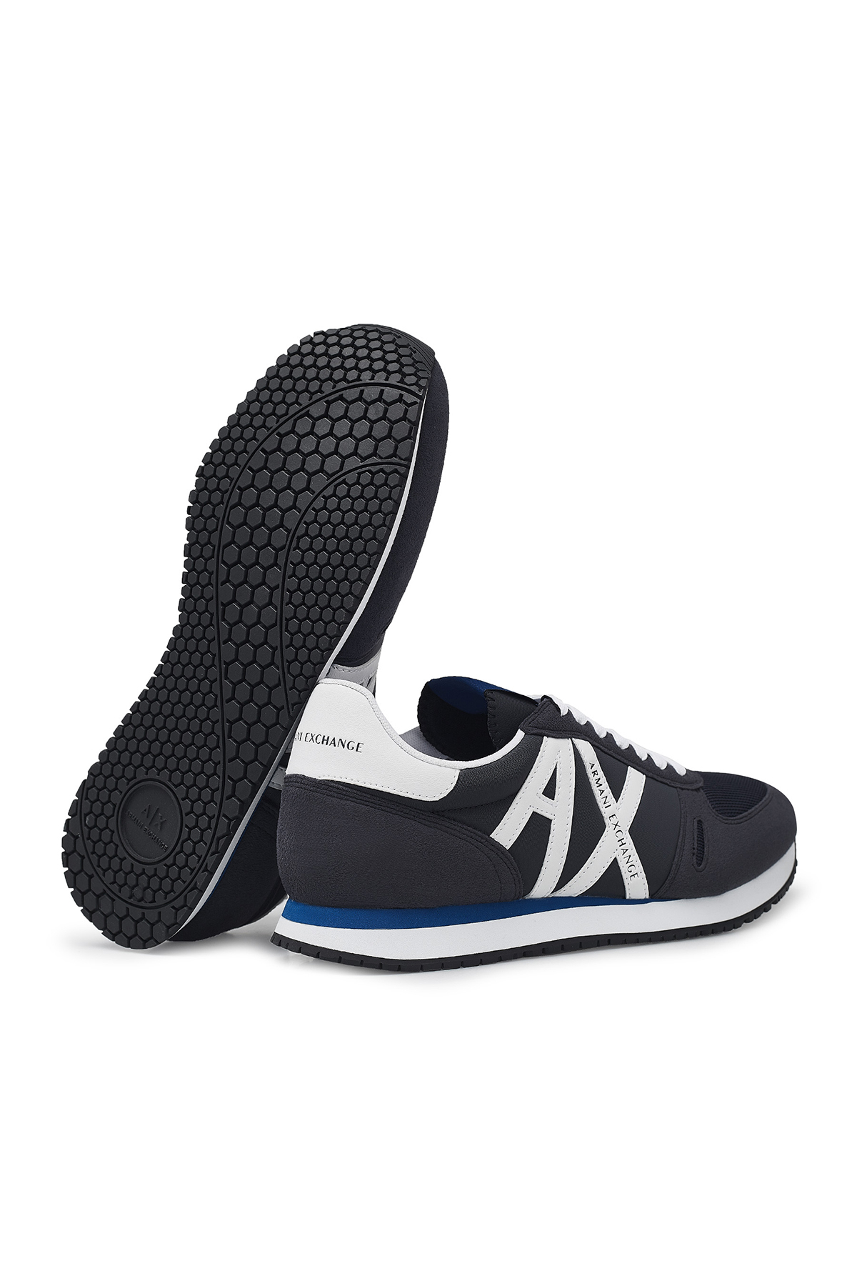 Armani Exchange Günlük Spor Erkek Ayakkabı XUX017 XCC68 K487 LACİVERT-BEYAZ
