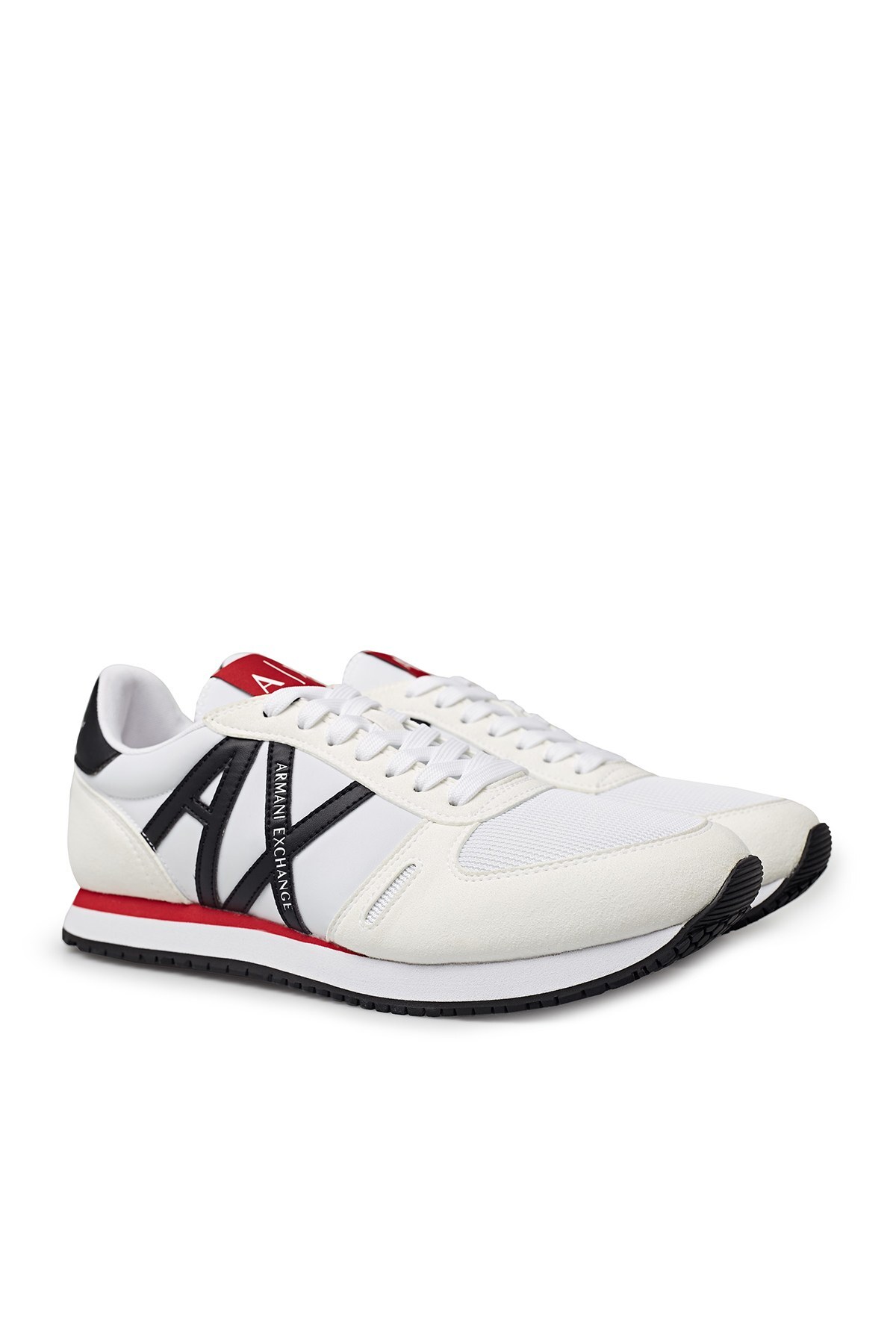 Armani Exchange Günlük Spor Erkek Ayakkabı XUX017 XCC68 K488 BEYAZ-SİYAH