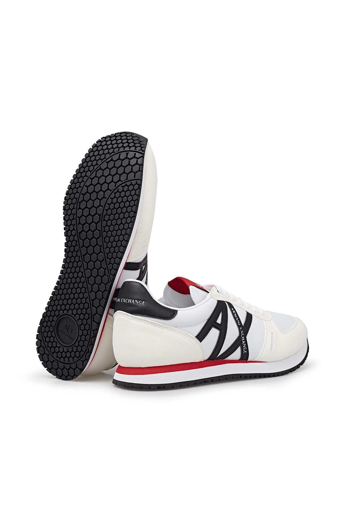 Armani Exchange Günlük Spor Erkek Ayakkabı XUX017 XCC68 K488 BEYAZ-SİYAH