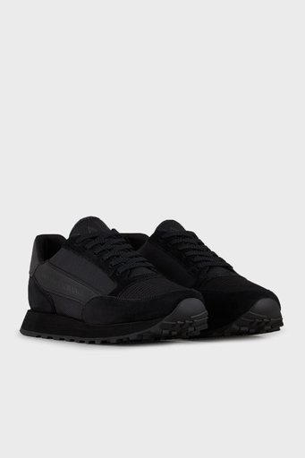 Armani Exchange Logolu Sneaker Erkek Ayakkabı XUX083 XV263 K001 SİYAH - 2