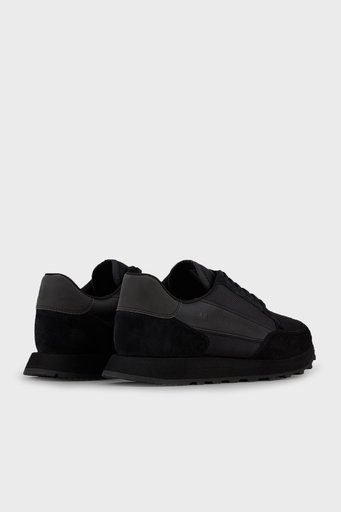 Armani Exchange Logolu Sneaker Erkek Ayakkabı XUX083 XV263 K001 SİYAH - 4
