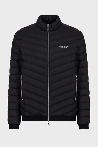 Armani Exchange Logolu Kaz Tüyü Dolgulu Dik Yaka Erkek Mont 8NZB52 ZNW3Z 0217 SİYAH - 5