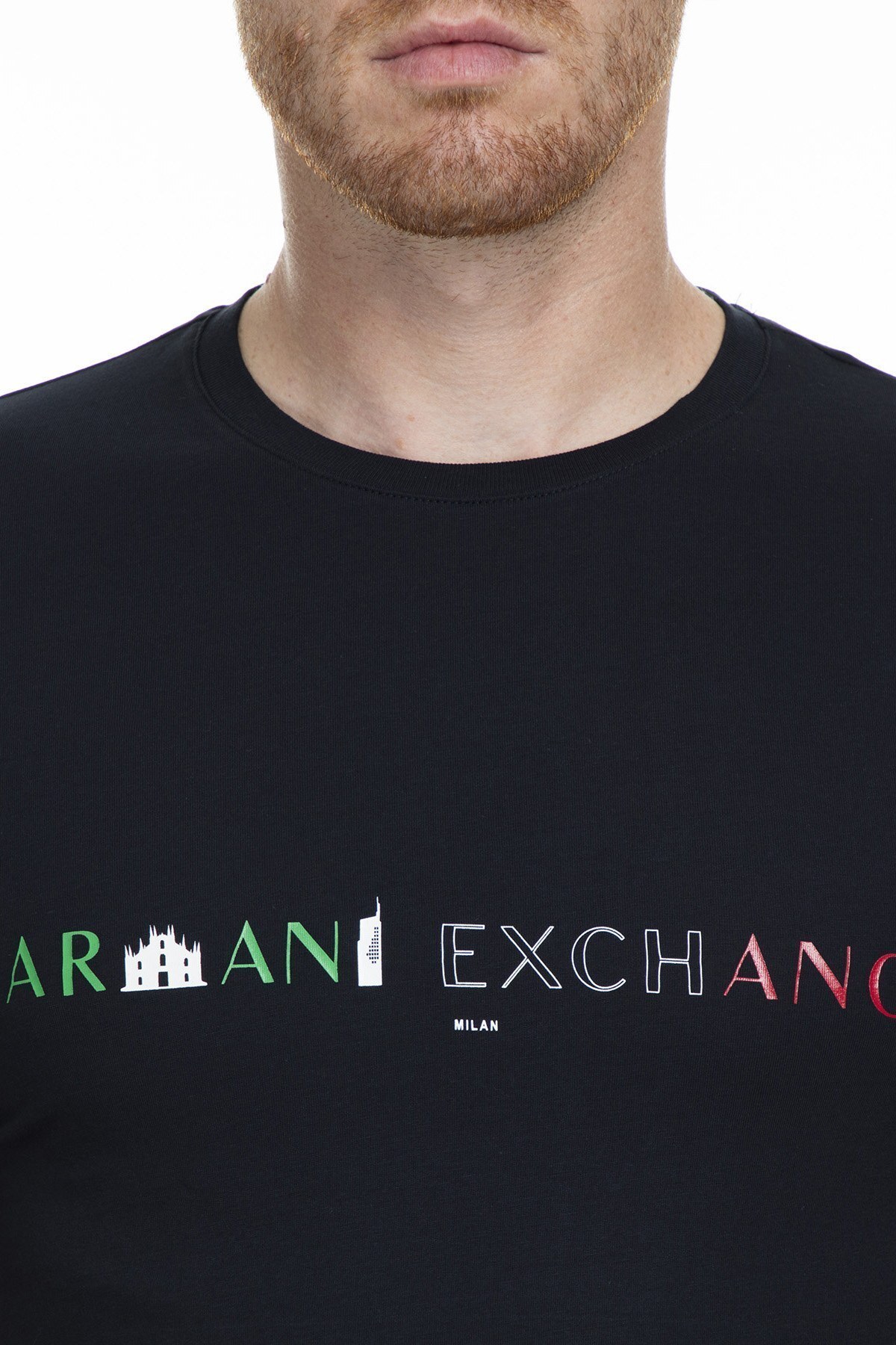 Armani Exchange Erkek T Shirt 6GZTDS ZJH4Z 8506 LACİVERT