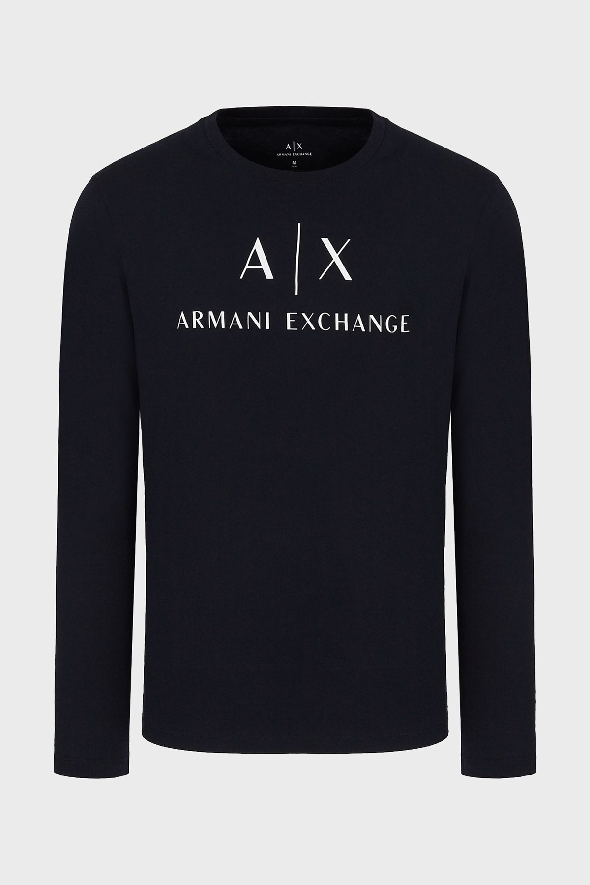 Armani Exchange % 100 Pamuklu Bisiklet Yaka Slim Fit Erkek T Shirt 8NZTCH Z8H4Z 1510 LACİVERT