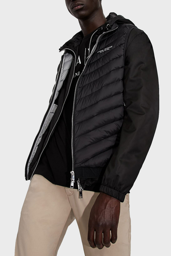 Armani Exchange Ördek Tüyü Dolgulu Dik Yaka Şişme Erkek Yelek 8NZQ52 ZNW3Z 0217 SİYAH - 10