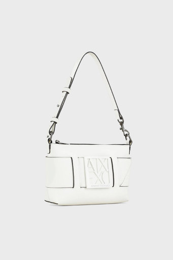 Armani Exchange Fermuarlı Çıkarılabilir Askılı Bayan Çanta 942907 0A874 26410 BEYAZ - 3