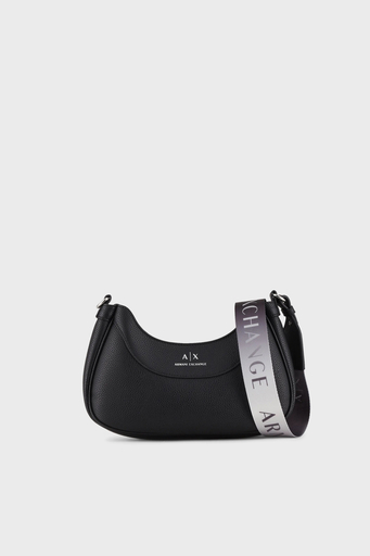 Armani Exchange Fermuarlı Çıkarılabilir Omuz Askılı Bayan Çanta 942883 CC783 00020 SİYAH - 1