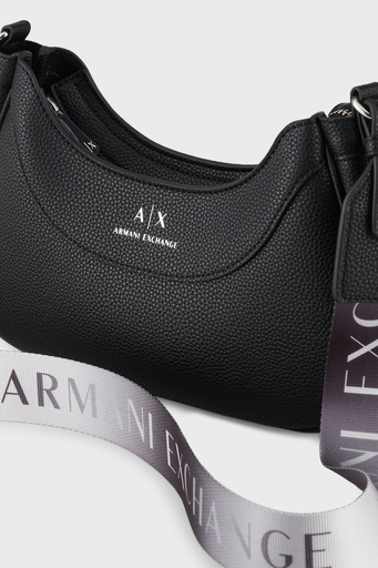 Armani Exchange Fermuarlı Çıkarılabilir Omuz Askılı Bayan Çanta 942883 CC783 00020 SİYAH - 5