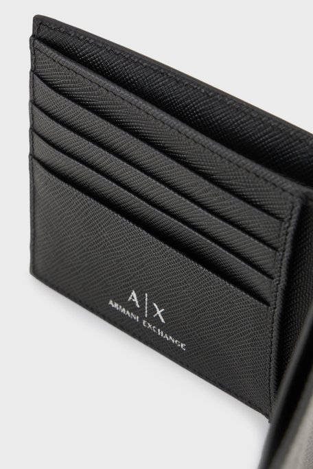 Armani Exchange Hakiki Deri Logolu Erkek Cüzdan XM000168 AF12702 UC001 SİYAH - 4