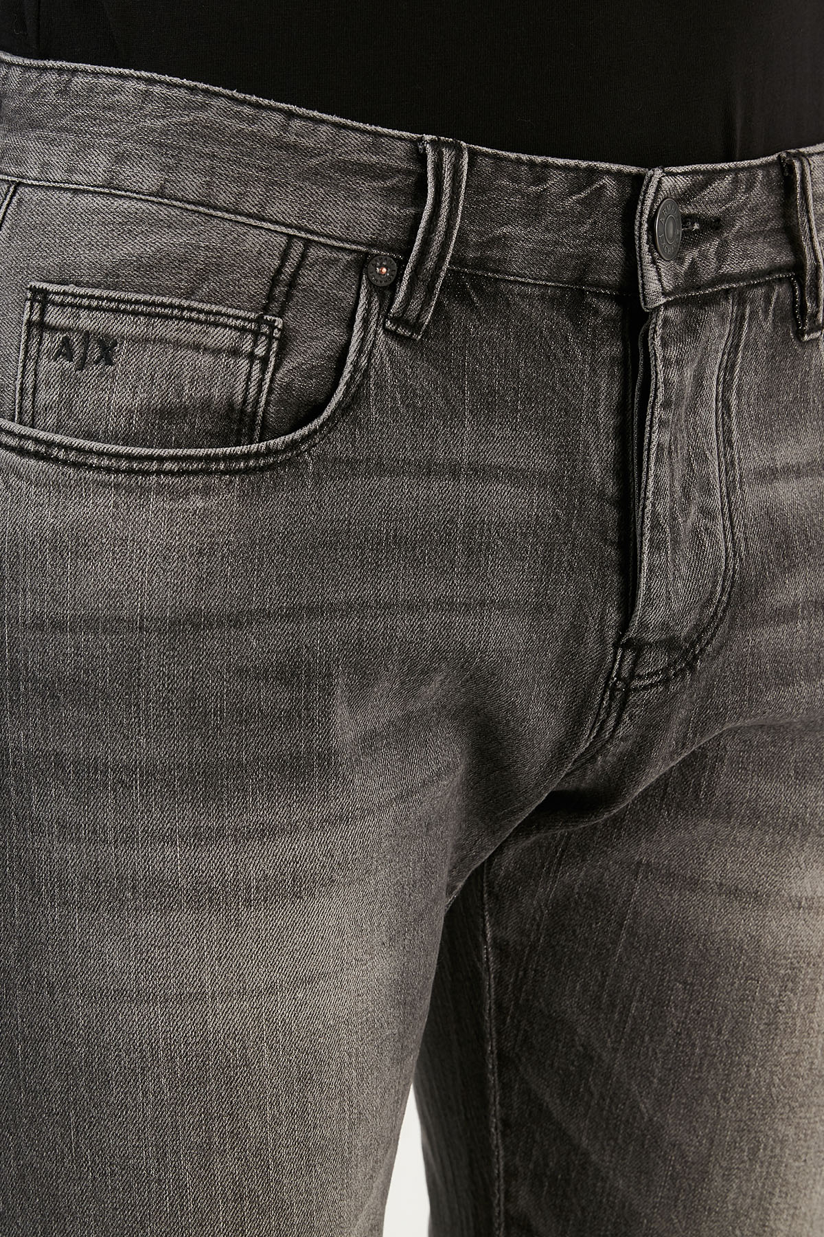 Armani Exchange J10 Pamuklu Slim Fit Jeans Erkek Kot Pantolon 6KZJ10 Z1KQZ 0903 GRİ