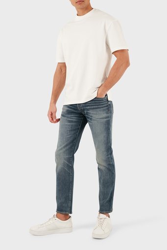 Armani Exchange J13 Yüksek Bel Slim Fit Jeans Erkek Kot Pantolon 3DZJ13 Z1Y6Z 1500 MAVİ - 1