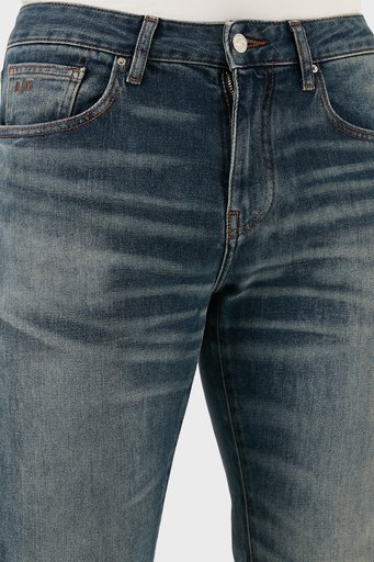 Armani Exchange J13 Yüksek Bel Slim Fit Jeans Erkek Kot Pantolon 3DZJ13 Z1Y6Z 1500 MAVİ - 4