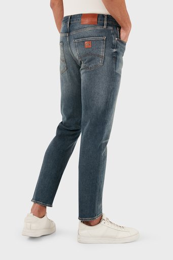 Armani Exchange J13 Yüksek Bel Slim Fit Jeans Erkek Kot Pantolon 3DZJ13 Z1Y6Z 1500 MAVİ - 5