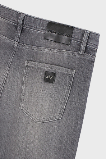 Armani Exchange J13 Yüksek Bel Slim Fit Jeans Erkek Kot Pantolon 3DZJ13 Z2TTZ 0903 GRİ - 11
