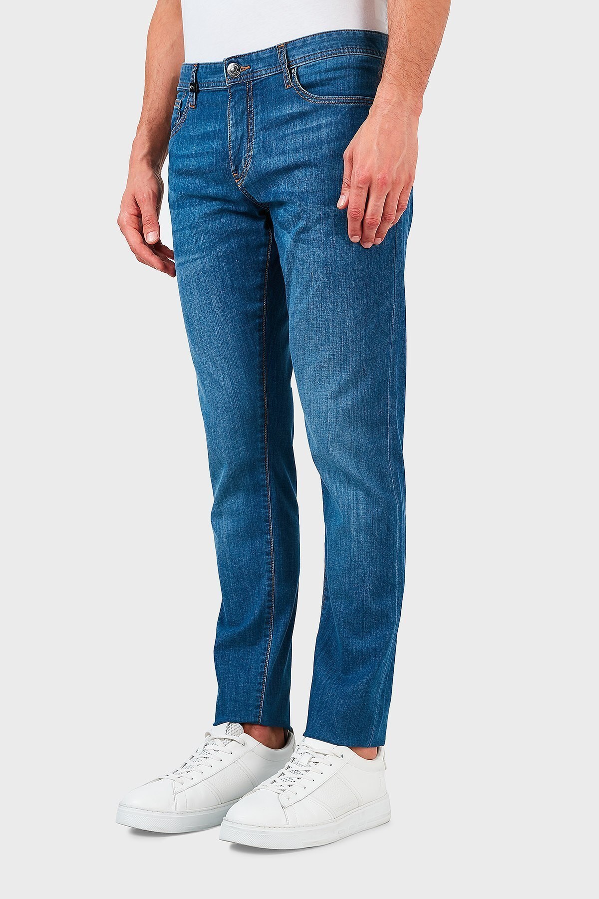 Armani Exchange Pamuklu Skinny Fit J14 Jeans Erkek Kot Pantolon 3KZJ14 Z1FQZ 1500 LACİVERT