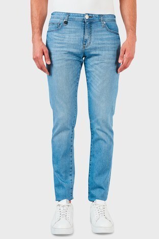 Armani Exchange - Armani Exchange Pamuklu Skinny J14 Jeans Erkek Kot Pantolon 3KZJ14 Z1L5Z 1500 MAVİ (1)
