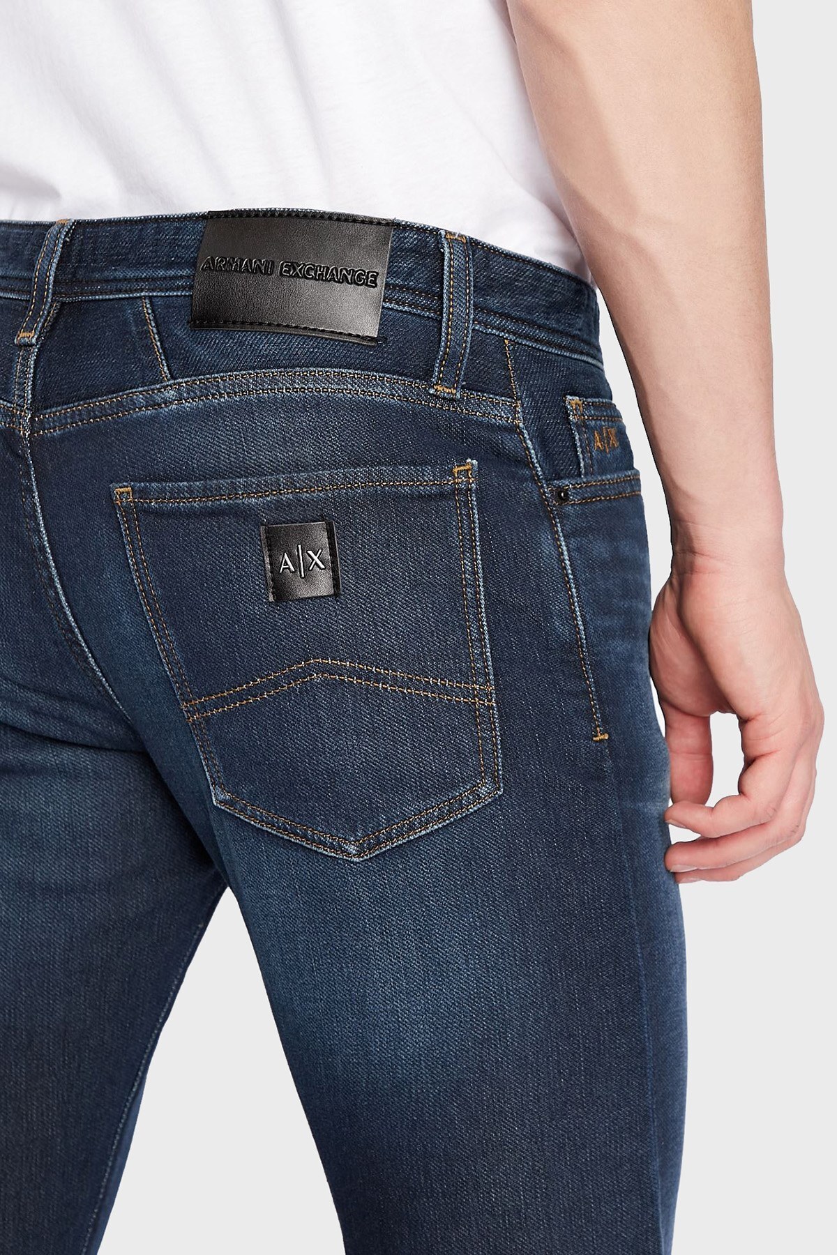 Armani Exchange J14 Pamuklu Normal Bel Skinny Fit Jeans Erkek Kot Pantolon 3LZJ14 Z2P6Z 1500 İNDİGO