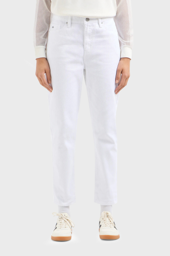 Armani Exchange J16 Boyfriend Kısa Paça Jeans Bayan Kot Pantolon 3DYJ16 Y15MZ 0104 BEYAZ - 2