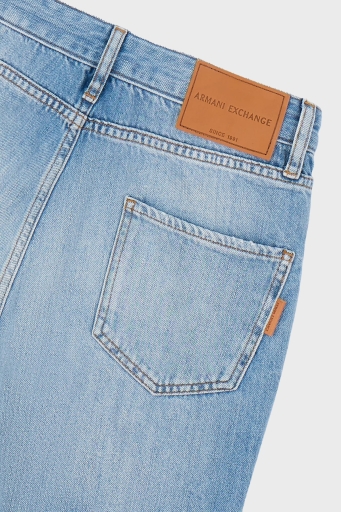 Armani Exchange J16 Boyfriend Yüksek Bel Jeans Bayan Kot Pantolon 3DYJ16 Y16GZ 05EL AÇIK MAVİ - 11