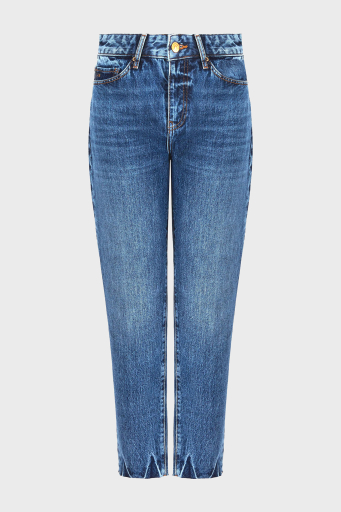 Armani Exchange J16 Pamuklu Boyfriend Jeans Bayan Kot Pantolon 3DYJ16 Y16EZ 1500 MAVİ - 6