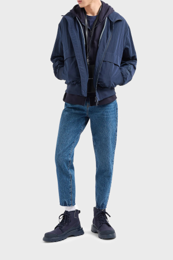 Armani Exchange J16 Pamuklu Boyfriend Jeans Bayan Kot Pantolon 3DYJ16 Y16EZ 1500 MAVİ - 9