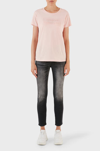 Armani Exchange J24 Pamuklu Super Skinny Fit Jeans Bayan Kot Pantolon 6RYJ24 Y12BZ 0204 SİYAH - 1