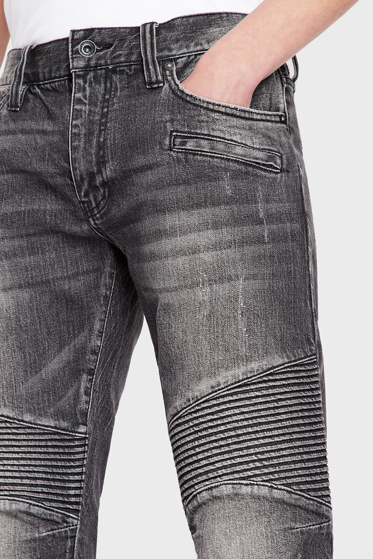 Armani Exchange J27 Pamuklu Normal Bel Skinny Fit Jeans Erkek Kot Pantolon 3LZJ27 Z1D7Z 1839 GRİ