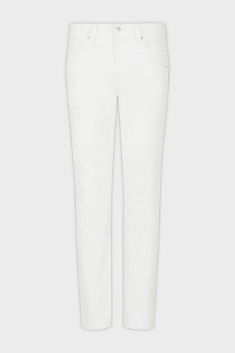 Armani Exchange J27 Yırtık Detaylı Slim Fit Dar Paça Jeans Erkek Kot Pantolon 3DZJ27 Z1AAZ 1100 BEYAZ - 10