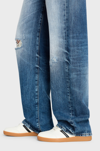 Armani Exchange J52 Relaxed Fit Geniş Paça Jeans Bayan Kot Pantolon 3DYJ52 Y16GZ 05EK MAVİ - 9
