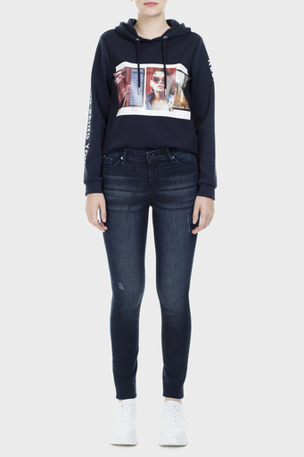 Armani Exchange J69 Jeans Bayan Kot Pantolon S 6GYJ69 Y2HJZ 1500 İNDİGO - 1