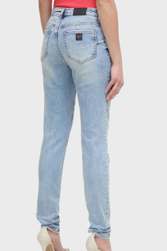 Armani Exchange J69 Normal Bel Slim Fit Jeans Bayan Kot Pantolon 3DYJ69 Y36DZ 1500 MAVİ - 5