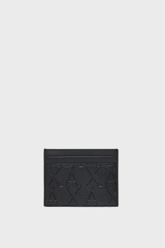 Armani Exchange Kabartmalı Logo Baskılı Erkek Cüzdan Takım XM001273 AF12133 UC001 SİYAH - 5