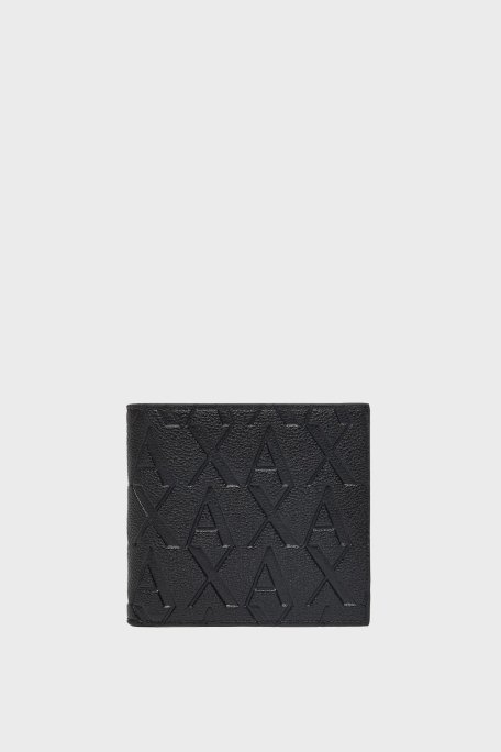 Armani Exchange Kabartmalı Logo Baskılı Erkek Cüzdan Takım XM001273 AF12133 UC001 SİYAH - 2