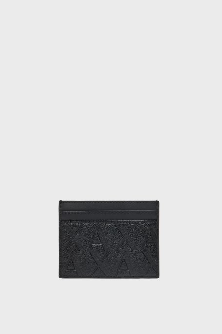 Armani Exchange Kabartmalı Logo Baskılı Erkek Cüzdan Takım XM001273 AF12133 UC001 SİYAH - 5