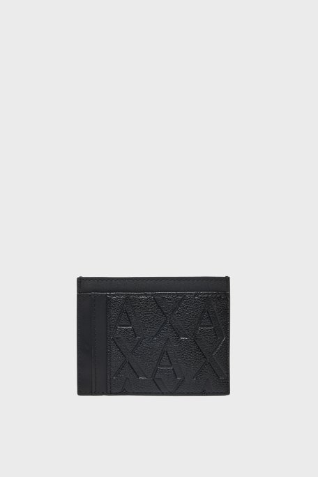 Armani Exchange Kabartmalı Logo Baskılı Erkek Cüzdan Takım XM001273 AF12133 UC001 SİYAH - 6